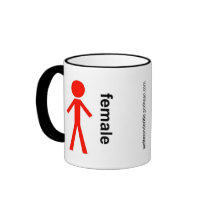 Female Stick Figure Coffee Mug