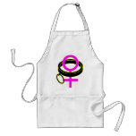female submissive collar symbol apron