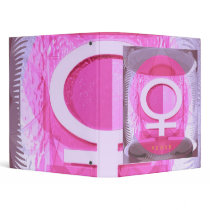Female Symbol - Ladies are from Venus Vinyl Binder