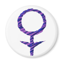 "Female symbol" magnet