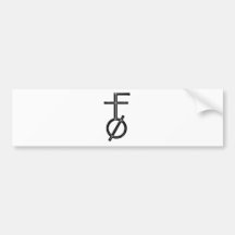 Female to Neutrois Bumper Sticker