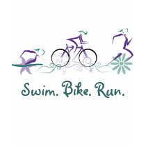 Female Triathlete-Swim. Bike. Run. t-shirts by tammylj Female Triathlete-Swim. Bike. Run. t-shirts