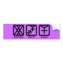 FemaleBoth to Female Light Bumper Sticker bumper stickers