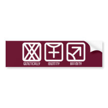 FemaleFemale to Male Dark Bumper Sticker bumper stickers by jamieco FemaleFemale to Male Dark Bumper Sticker bumper stickers