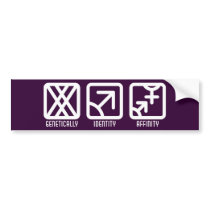 FemaleMale to Both Dark Bumper Sticker bumper stickers