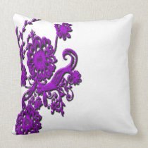 Femi9Designs exclusive spring floral Throw Pillow