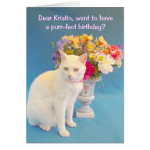 Feminine Birthday Greeting Card