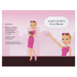 Feminine Illustrated Flyer - Unfolded (You fold it