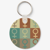 Feminism Pop Art keychains by 1000suns Feminism Pop Art keychains
