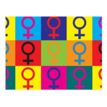 Feminism Pop Art Postcards