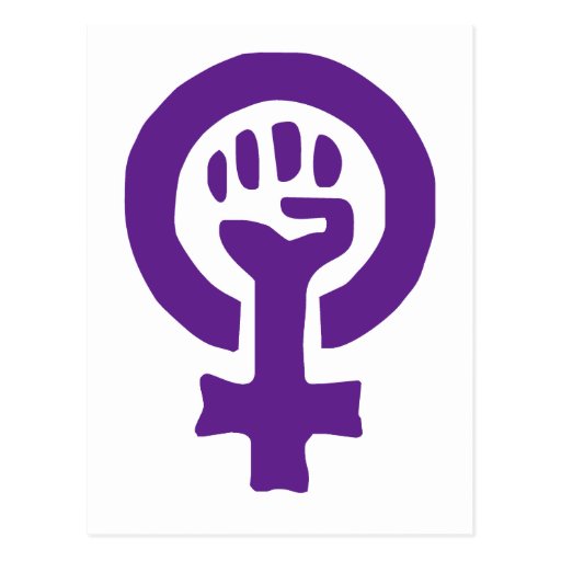Feminism Symbol Postcard Zazzle
