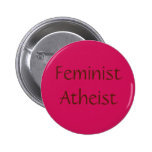 Feminist Atheist Pinback Buttons