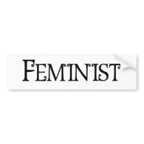 Feminist bumper stickers