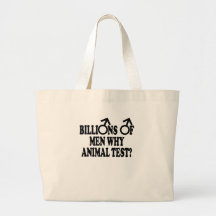 Feminist funny animal test bags