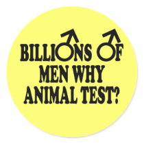 Feminist funny animal test stickers by Femfatal Feminist funny animal test stickers