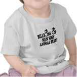 Feminist funny animal test tee shirt