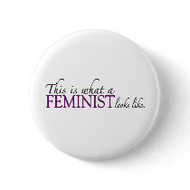 Feminist Looks Like buttons by worldsfair Feminist Looks Like buttons