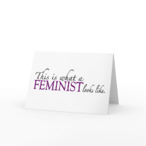 Feminist Looks Like cards by worldsfair Feminist Looks Like cards