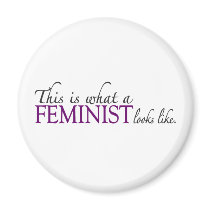 Feminist Looks Like magnets by worldsfair Feminist Looks Like magnets
