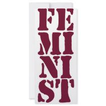 Feminist! rack cards by incurablehippie Feminist! rack cards