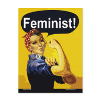 Feminist! Rosie the Riveter Postcard