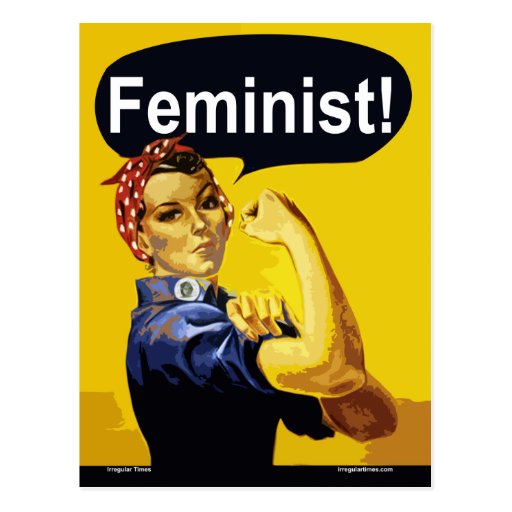 Feminist! Rosie the Riveter Postcard