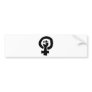 Feminist Symbol Bumper Sticker Feminist Symbol Bumper Sticker