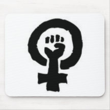 Feminist Symbol Mouse Pads
