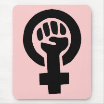 Feminist Symbol Mouse Pads
