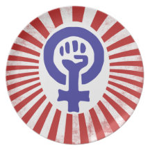 Feminist Symbol Party Plate
