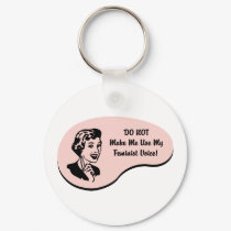 Feminist Voice keychains by whatitis Feminist Voice keychains