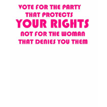 Feminists Against Sarah Palin Shirt