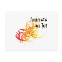 Feminists Are Hot postcards by itsallhot Feminists Are Hot postcards