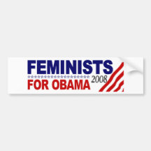 Feminists for Obama 2008 Bumper Stickers