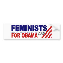 Feminists for Obama 2008 bumper stickers