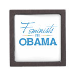 FEMINISTS FOR OBAMA -.png Premium Gift Boxes