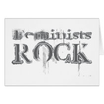 Feminists Rock cards by busybrain Feminists Rock cards