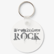 Feminists Rock keychains by busybrain Feminists Rock keychains