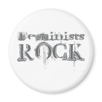 Feminists Rock magnets by busybrain Feminists Rock magnets