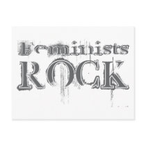 Feminists Rock postcards by busybrain Feminists Rock postcards