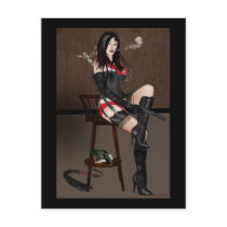 Femme Fatale - Dominatrix Post Card postcards