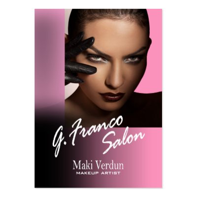 Femme Fatale Sexy Makeup Artist chubby Business Cards by 