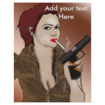 Femme Fatale - Smoking and Guns flyers