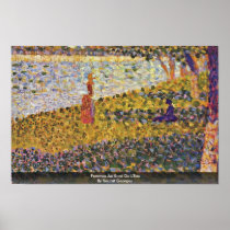 Femmes Au Bord De L'Eau By Seurat Georges Print