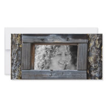 Fence Frame photo cards by Woodswalker Fence Frame photo cards