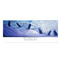 fence posts in snow posters by amalyn fence posts in snow posters