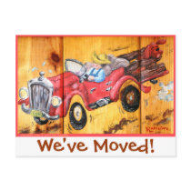 Fencepost Folks "We've Moved!" postcards by dradcliffe Fencepost Folks "We've Moved!" postcards