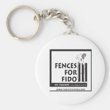 Fences For Fido Key Chain