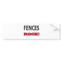 Fences Rock Bumper Sticker