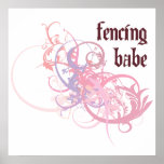 Fencing Babe posters